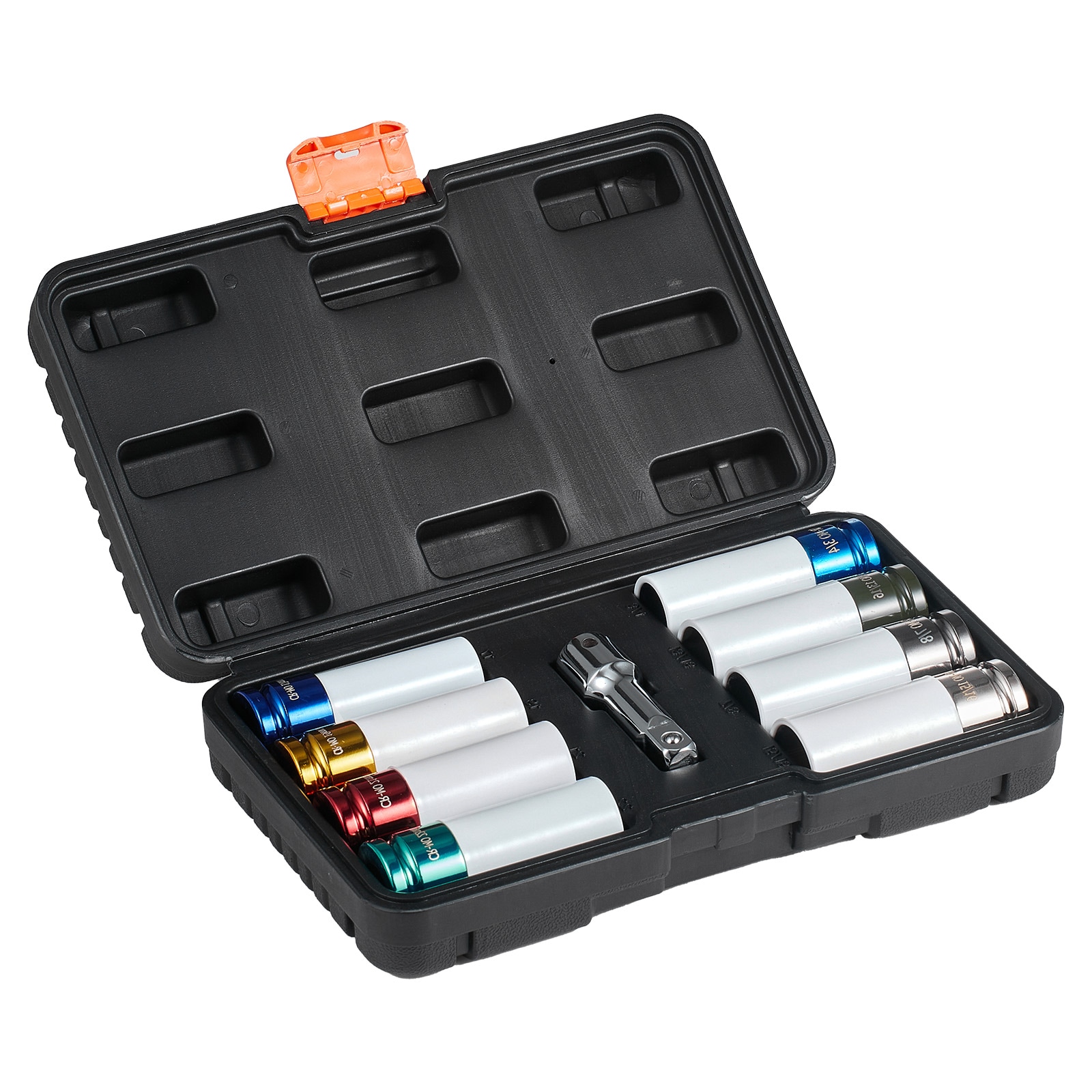Lug Nut Impact Socket Set 1/2 In Drive Metric And SAE 6-Point Deep Socket_voghion.com